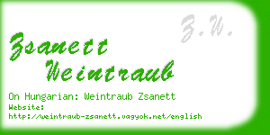 zsanett weintraub business card